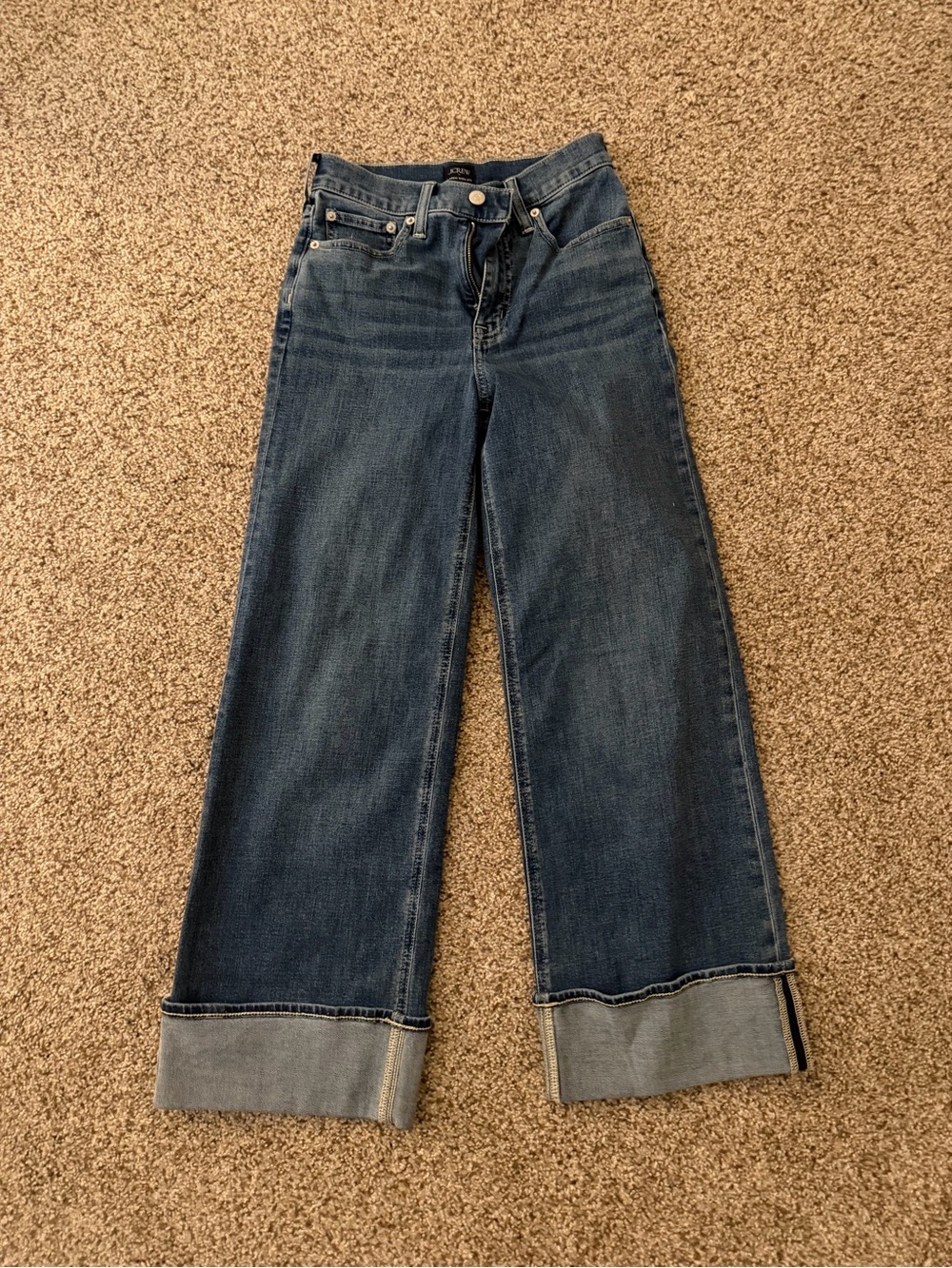 JCREW Wide Leg Cuffed Women's Jeans - NWT